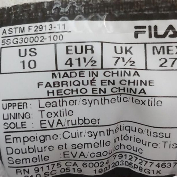 Fila Memory Workshift SR White Women’s 10 - Picture 6 of 6